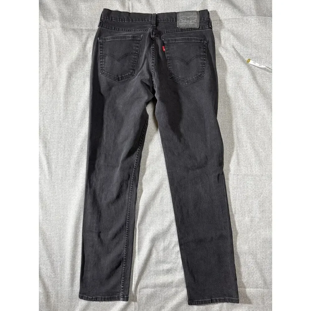 Levi's 514 Straight Jeans Mens 32x34 Faded Black Denim Long Inseam Tall